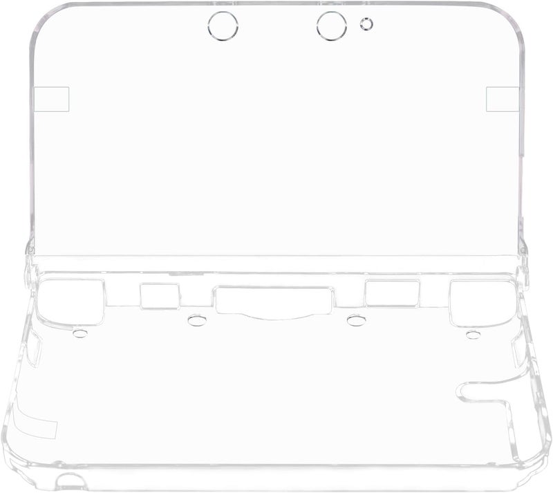 OSTENT غطاء واقي شفاف من الكريستال الصلب لجهاز نينتندو 3DS XL LL باللون الأبيض الشفاف - Image 1